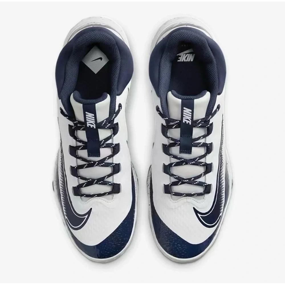 Nike Alpha Huarache Elite 4 Low MCS Navy Baseball‎ Cleats FD6255-107 Men's 10.5